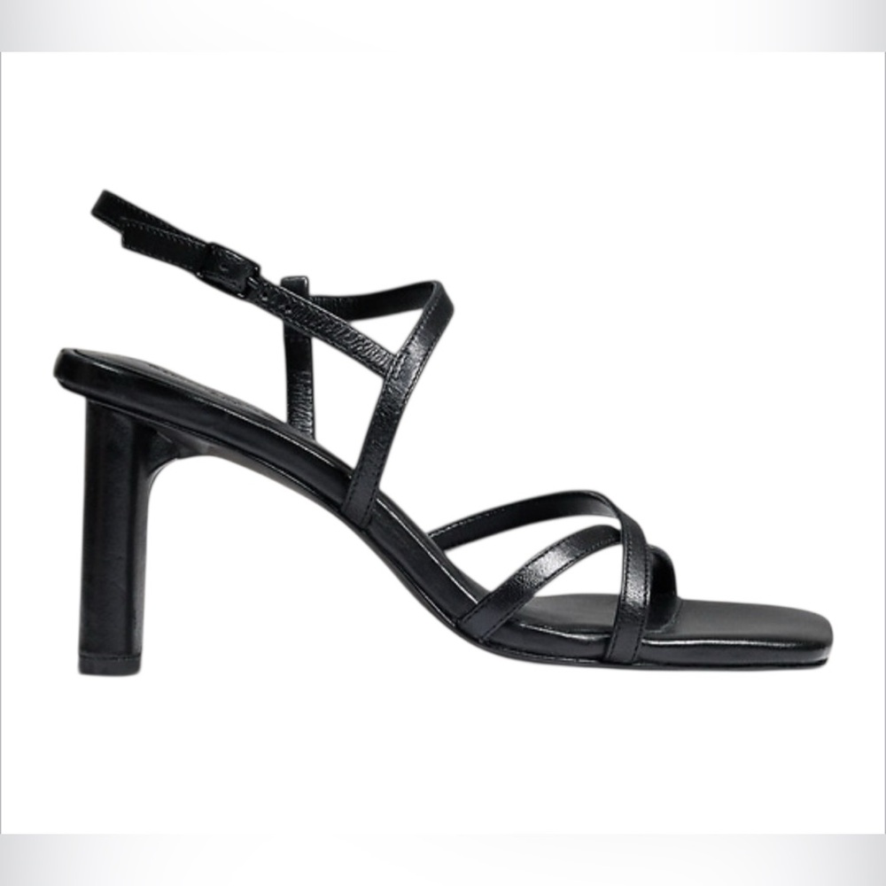 Banana Republic NEW Black Leather Strappy Sandals Size 10 NWT